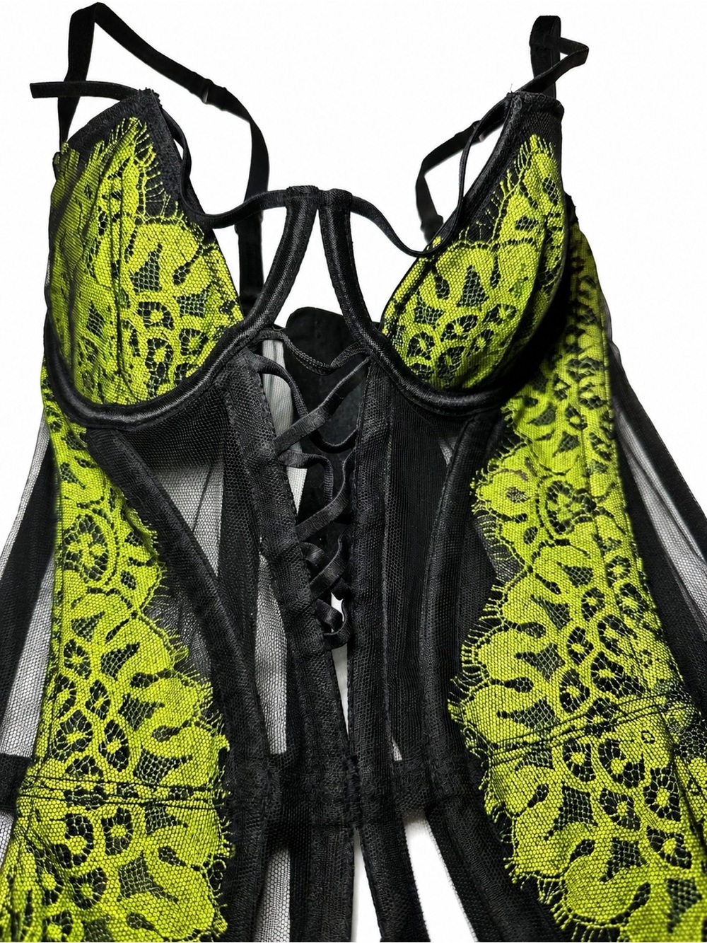 Agent Provocateur Neon Lace Lingerie Corset 36B